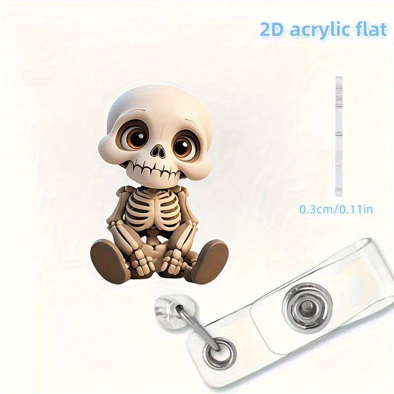 2D Flat, Acrylic Dazed Skull H - Lanyard Badge Holder incelemesi ve fiyatı